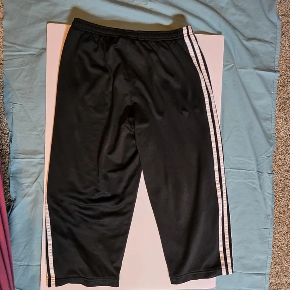 Adidas Womens Wide Leg Capris Size Medium, Drawstring - Picture 6 of 12